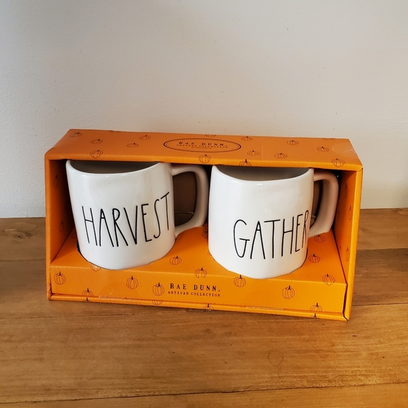 RAE DUNN | Mugs x 2 -  Harvest and Gather (Thanksgiving / Fall) - Picture 6 of 6